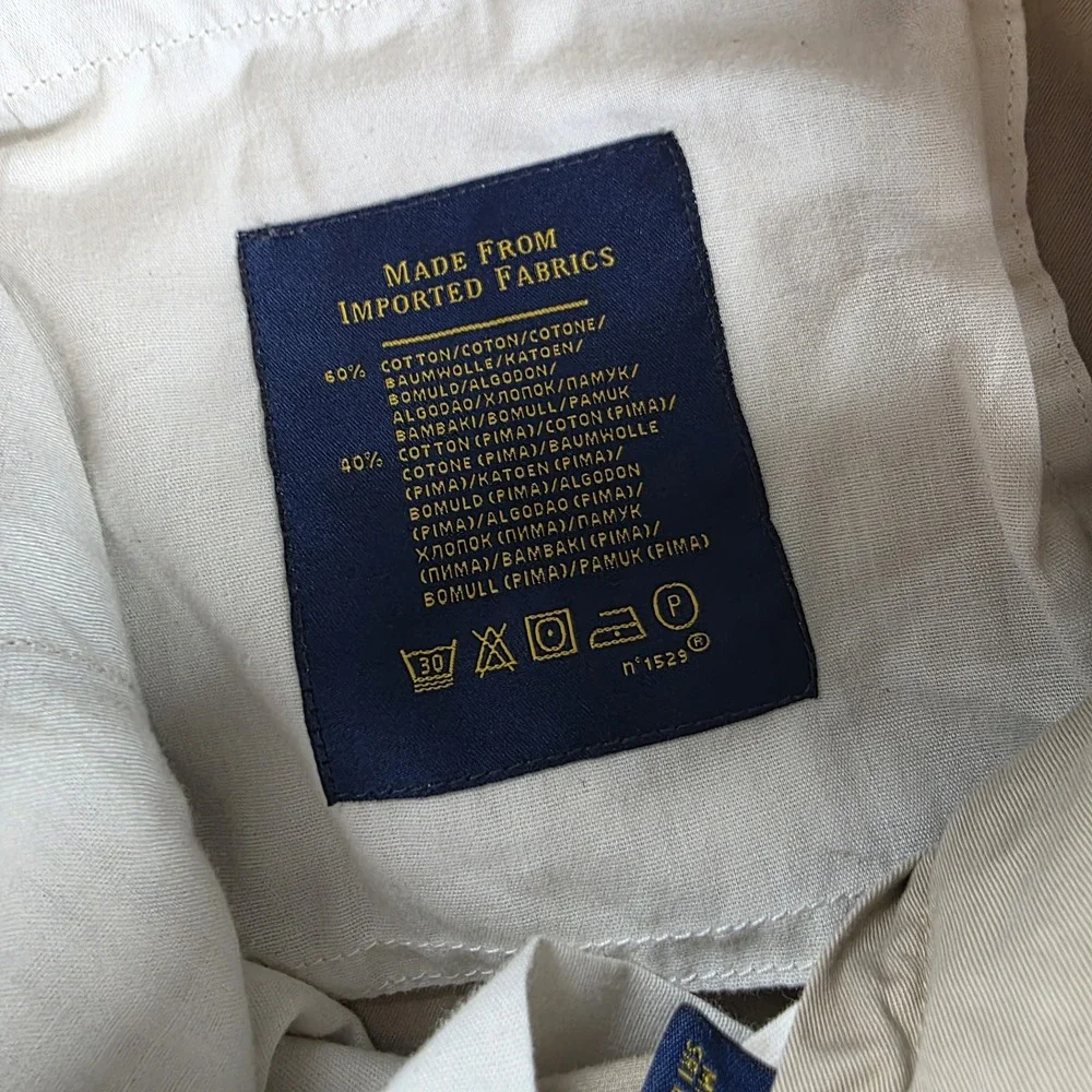 Polo Ralph Lauren Classic Fit Chino Shorts Mens 40 Khaki 10